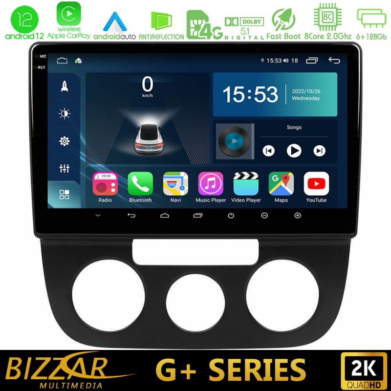 Bizzar G+ Series VW Jetta 8core Android12 6+128GB Navigation Multimedia Tablet 10