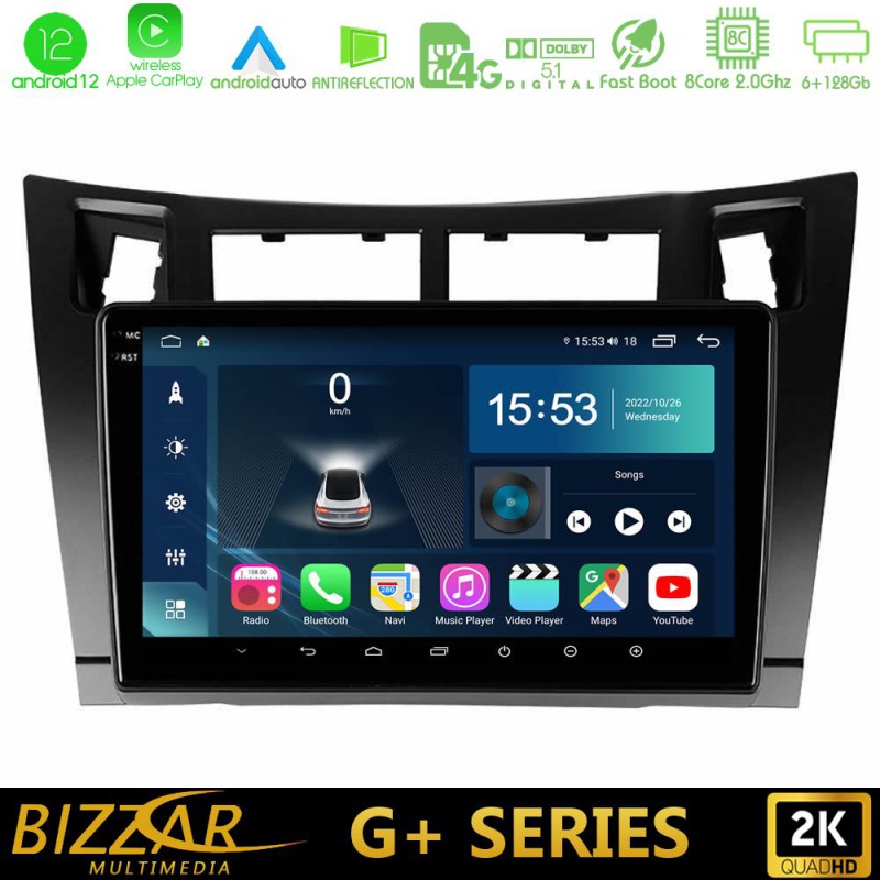 Bizzar G+ Series Toyota Yaris 8core Android14 6+128GB Navigation Multimedia Tablet 9" (Μαύρο Χρώμα) Bizzar G+ Series Toyota Yaris 8core Android14 6+128GB Navigation Multimedia Tablet 9" (Μαύρο Χρώμα)