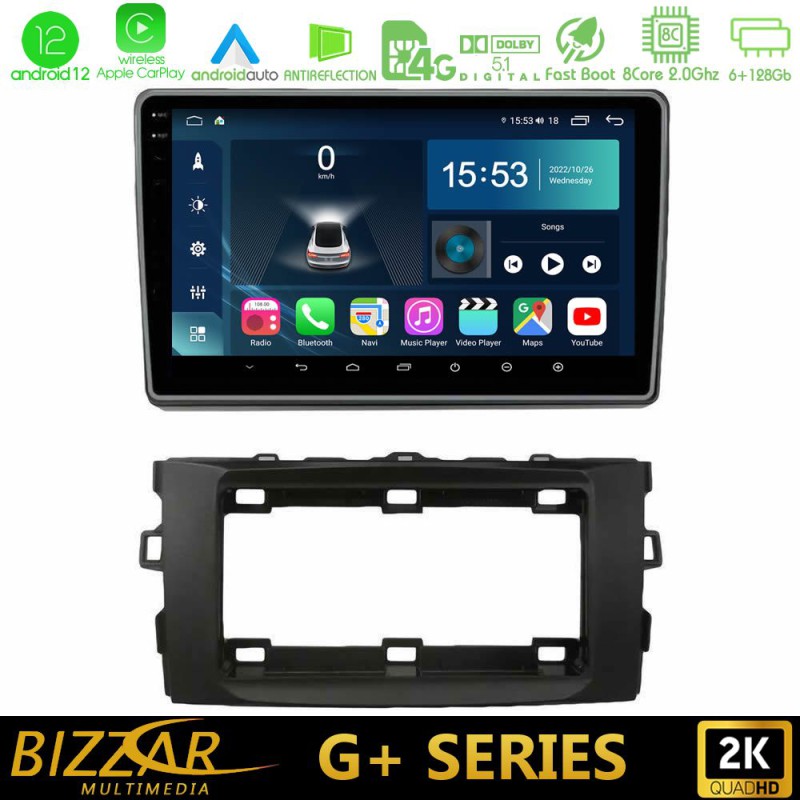 Bizzar G+ Series Toyota Auris 2013-2016 8core Android14 6+128GB Navigation Multimedia Tablet 10"