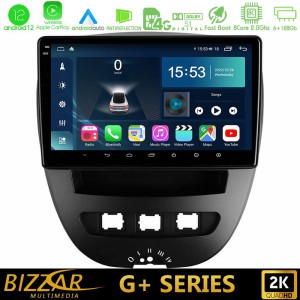 Bizzar G+ Series Toyota Aygo/Citroen C1/Peugeot 107 8core Android14 6+128GB Navigation Multimedia Tablet 10"