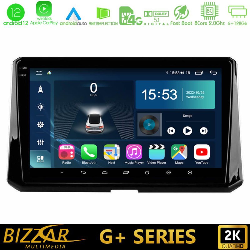 Bizzar G+ Series Toyota Corolla 2019-2022 8core Android14 6+128GB Navigation Multimedia Tablet 10" Bizzar G+ Series Toyota Corolla 2019-2022 8core Android14 6+128GB Navigation Multimedia Tablet 10"