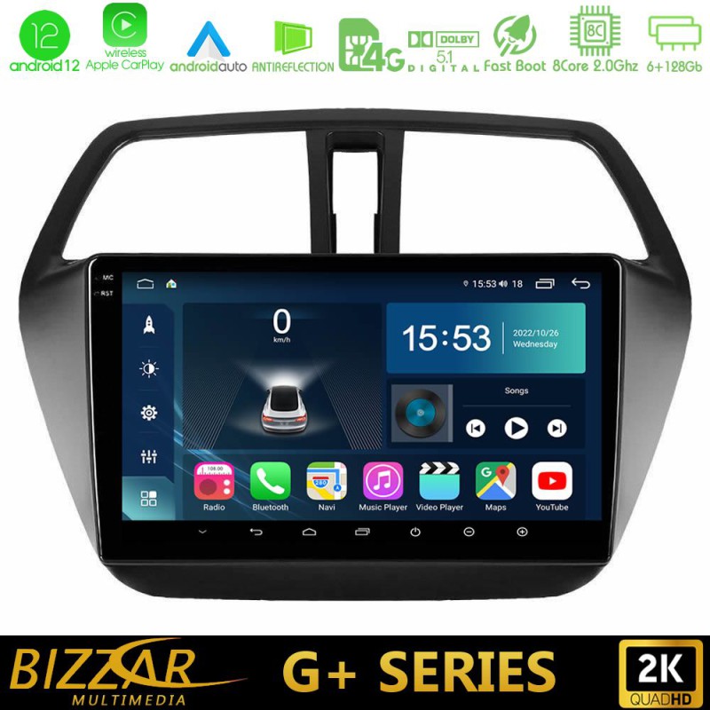 Bizzar G+ Series Suzuki SX4 S-Cross 8core Android14 6+128GB Navigation Multimedia Tablet 9" Bizzar G+ Series Suzuki SX4 S-Cross 8core Android14 6+128GB Navigation Multimedia Tablet 9"