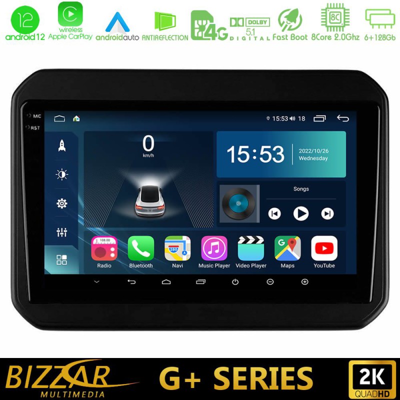 Bizzar G+ Series Suzuki Ignis 8core Android14 6+128GB Navigation Multimedia Tablet 9" Bizzar G+ Series Suzuki Ignis 8core Android14 6+128GB Navigation Multimedia Tablet 9"