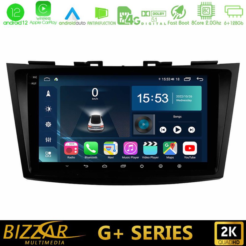 Bizzar G+ Series Suzuki Swift 2011-2016 8core Android14 6+128GB Navigation Multimedia Tablet 9" Bizzar G+ Series Suzuki Swift 2011-2016 8core Android14 6+128GB Navigation Multimedia Tablet 9"