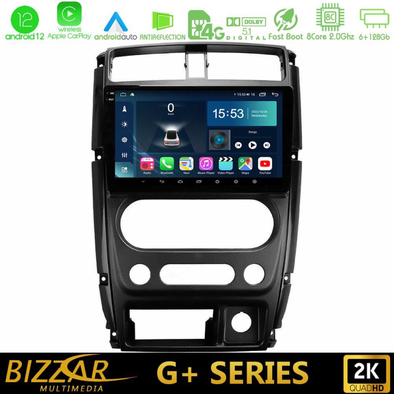 Bizzar G+ Series Suzuki Jimny 2007-2017 8core Android14 6+128GB Navigation Multimedia Tablet 9" Bizzar G+ Series Suzuki Jimny 2007-2017 8core Android14 6+128GB Navigation Multimedia Tablet 9"
