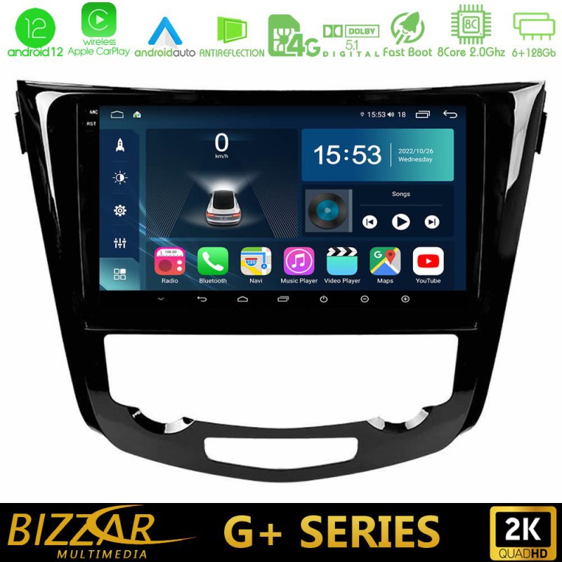 Bizzar G+ Series Nissan Qashqai J11 (AUTO A/C) 8core Android14 6+128GB Navigation Multimedia Tablet 10" Bizzar G+ Series Nissan Qashqai J11 (AUTO A/C) 8core Android14 6+128GB Navigation Multimedia Tablet 10"
