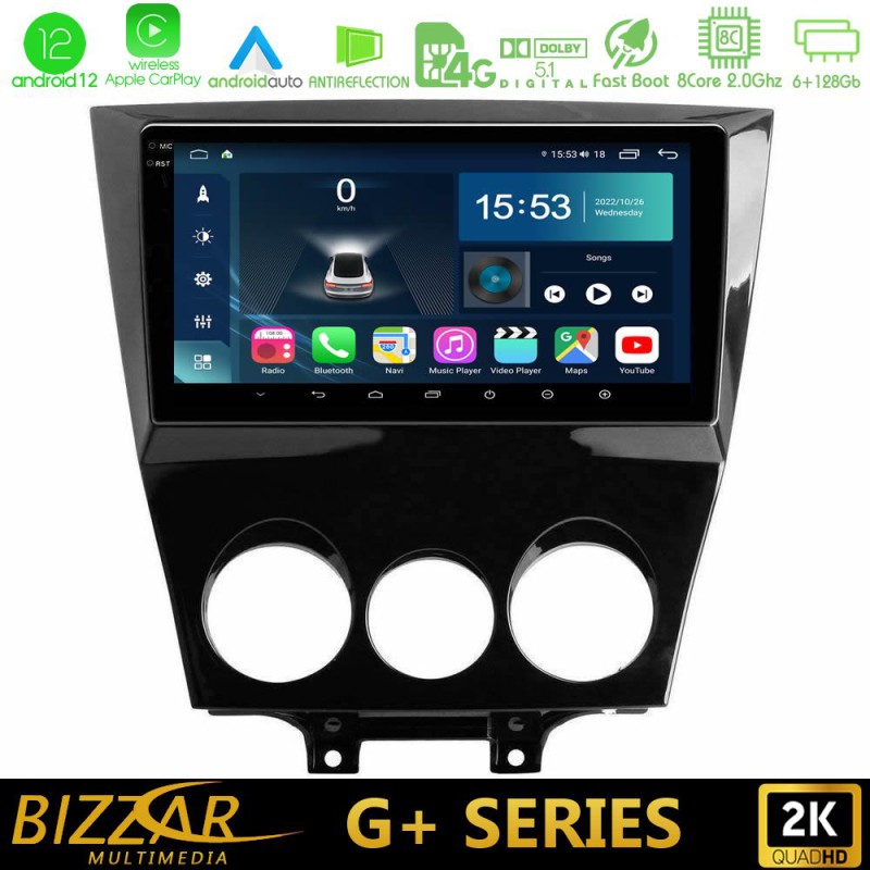 Bizzar G+ Series Mazda RX8 2008-2012 8Core Android14 6+128GB Navigation Multimedia Tablet 9" Bizzar G+ Series Mazda RX8 2008-2012 8Core Android14 6+128GB Navigation Multimedia Tablet 9"