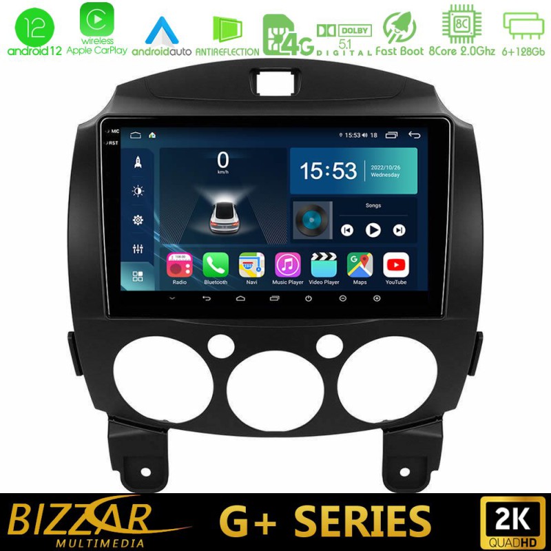 Bizzar G+ Series Mazda 2 2008-2014 8core Android14 6+128GB Navigation Multimedia Tablet 9" Bizzar G+ Series Mazda 2 2008-2014 8core Android14 6+128GB Navigation Multimedia Tablet 9"