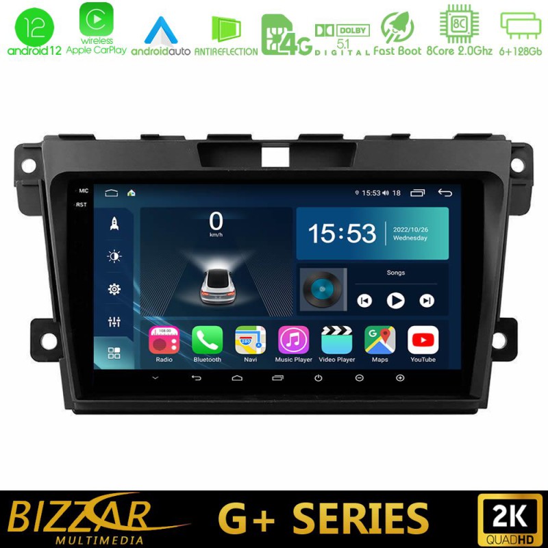 Bizzar G+ Series Mazda CX-7 2007-2011 8core Android14 6+128GB Navigation Multimedia Tablet 9" Bizzar G+ Series Mazda CX-7 2007-2011 8core Android14 6+128GB Navigation Multimedia Tablet 9"