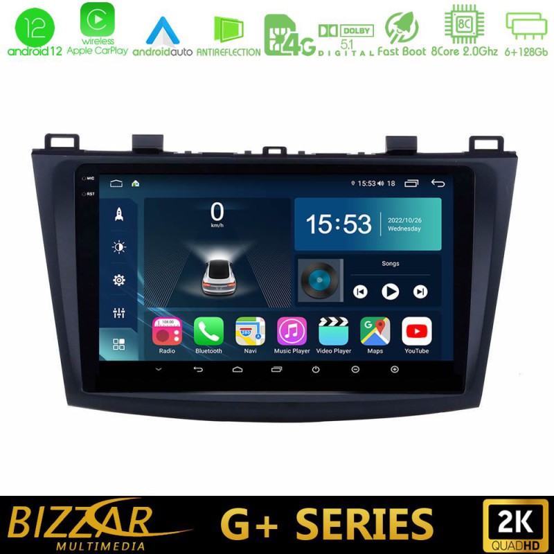 Bizzar G+ Series Mazda 3 2009-2014 8core Android14 6+128GB Navigation Multimedia Tablet 9" Bizzar G+ Series Mazda 3 2009-2014 8core Android14 6+128GB Navigation Multimedia Tablet 9"