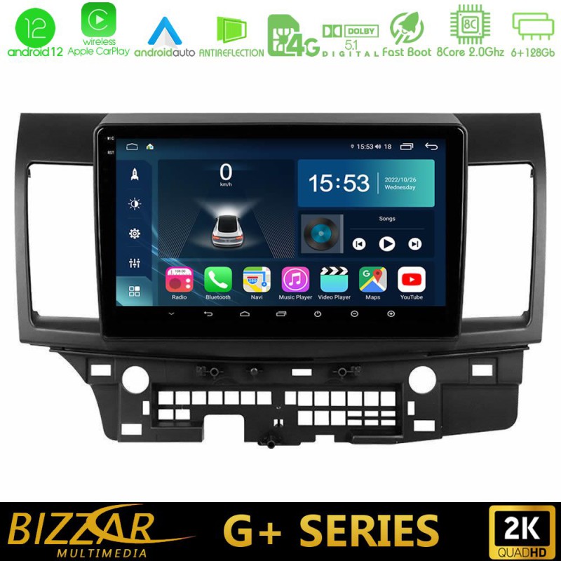 Bizzar G+ Series Mitsubishi Lancer 2008 – 2015 8core Android14 6+128GB Navigation Multimedia Tablet 10" Bizzar G+ Series Mitsubishi Lancer 2008 – 2015 8core Android14 6+128GB Navigation Multimedia Tablet 10"