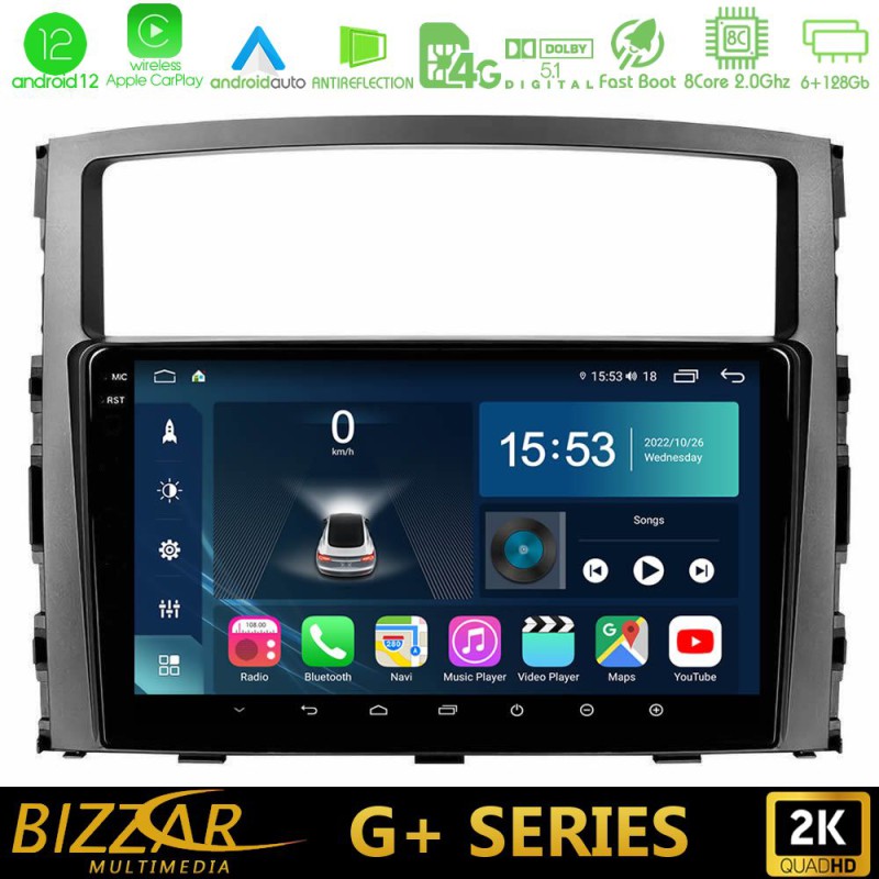 Bizzar G+ Series Mitsubishi Pajero 2008-2009 8core Android14 6+128GB Navigation Multimedia Tablet 9" Bizzar G+ Series Mitsubishi Pajero 2008-2009 8core Android14 6+128GB Navigation Multimedia Tablet 9"