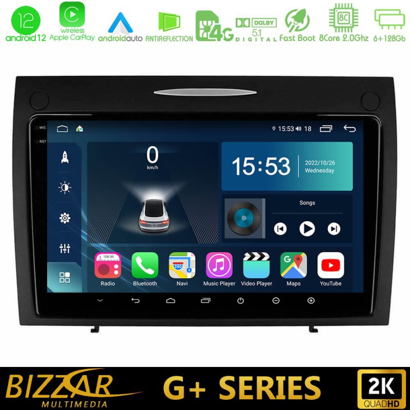 Bizzar G+ Series Mercedes SLK Class 8core Android14 6+128GB Navigation Multimedia Tablet 9"