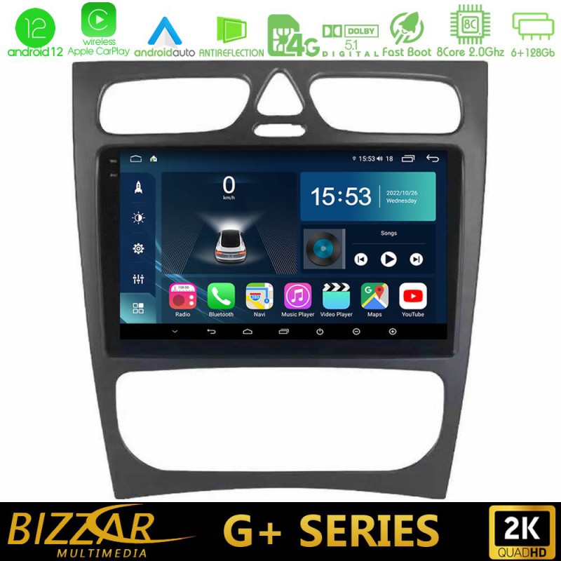 Bizzar G+ Series Mercedes C Class (W203) 8core Android14 6+128GB Navigation Multimedia Tablet 9" Bizzar G+ Series Mercedes C Class (W203) 8core Android14 6+128GB Navigation Multimedia Tablet 9"