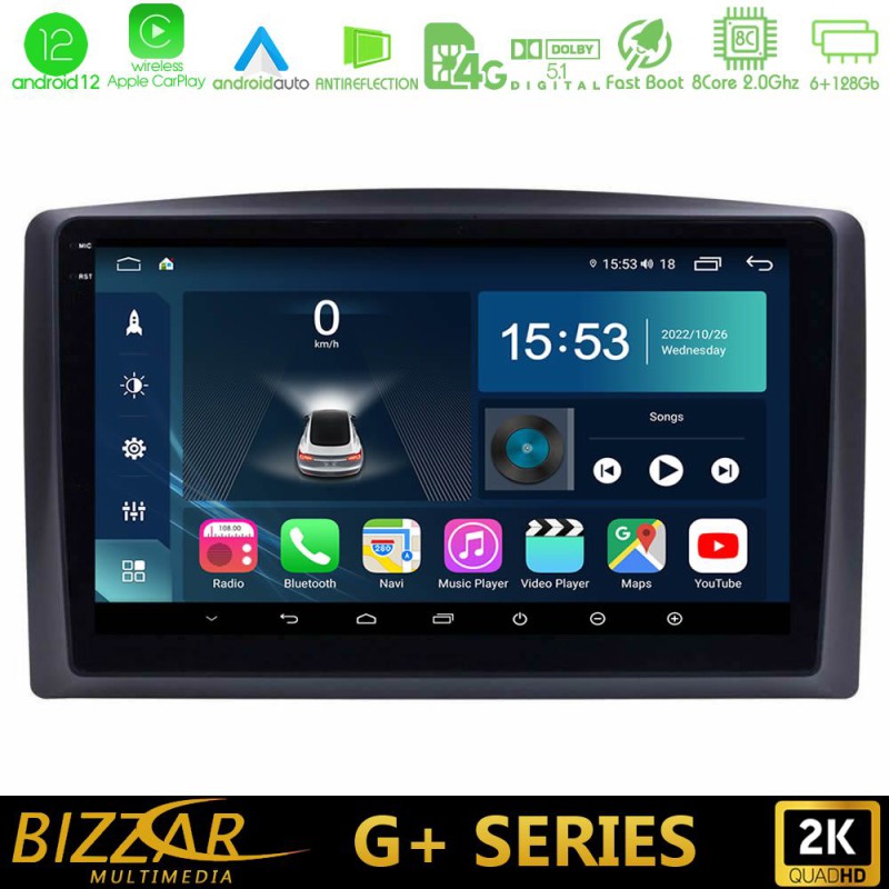 Bizzar G+ Series Mercedes Vito 2015-2021 8core Android14 6+128GB Navigation Multimedia Tablet 10"