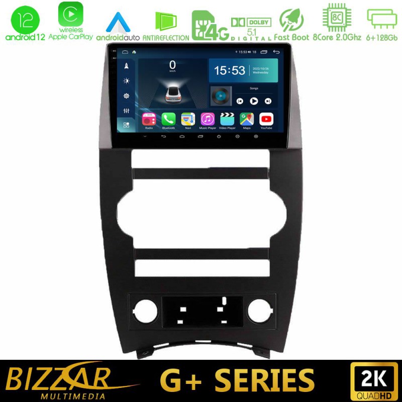 Bizzar G+ Series Jeep Commander 2007-2008 8core Android14 6+128GB Navigation Multimedia Tablet 9"