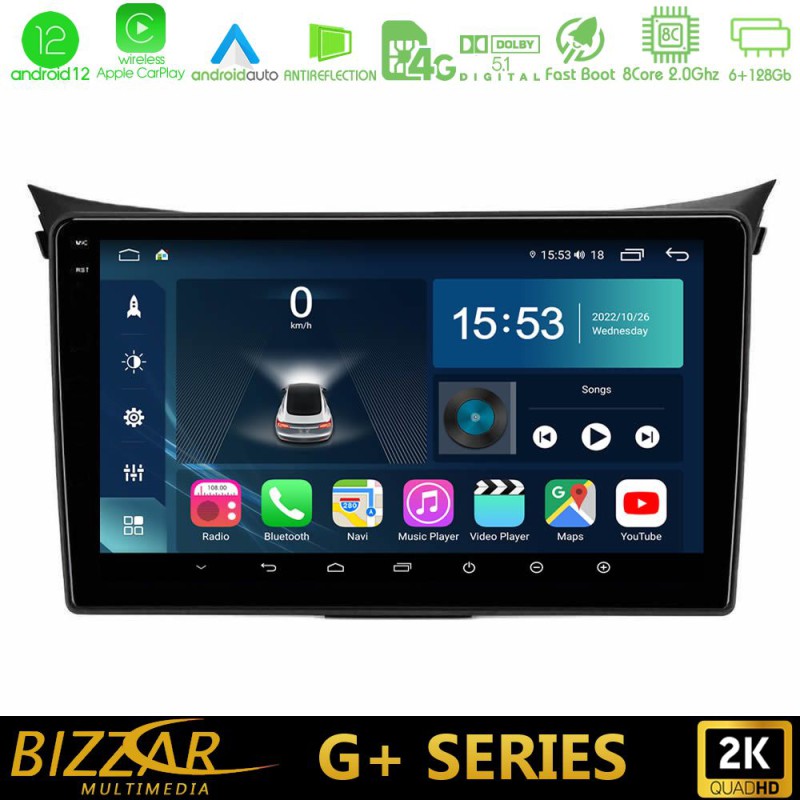 Bizzar G+ Series Hyundai i30 2012-2017 8Core Android14 6+128GB Navigation Multimedia Tablet 9" Bizzar G+ Series Hyundai i30 2012-2017 8Core Android14 6+128GB Navigation Multimedia Tablet 9"