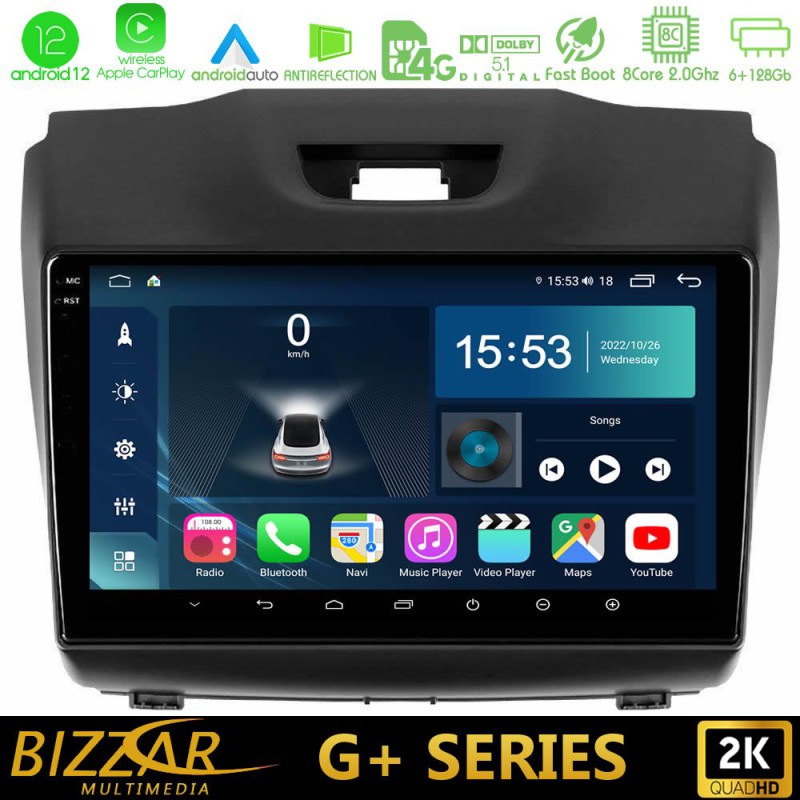 Bizzar G+ Series Isuzu D-MAX 2012-2019 8core Android14 6+128GB Navigation Multimedia Tablet 9" Bizzar G+ Series Isuzu D-MAX 2012-2019 8core Android14 6+128GB Navigation Multimedia Tablet 9"