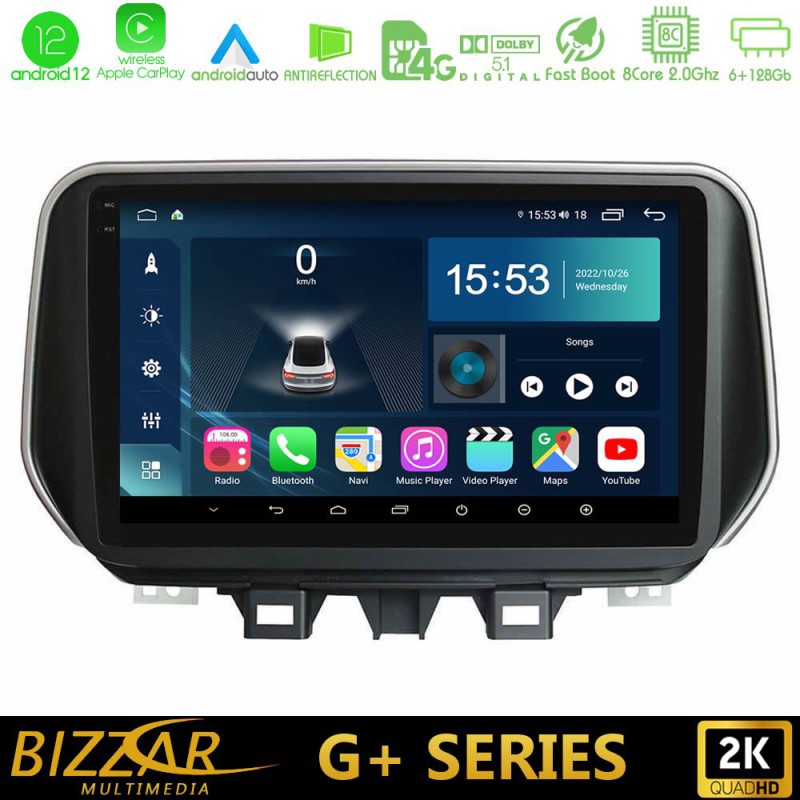 Bizzar G+ Series Hyundai Tucson 2019-> 8Core Android14 6+128GB Navigation Multimedia Tablet 9" Bizzar G+ Series Hyundai Tucson 2019-> 8Core Android14 6+128GB Navigation Multimedia Tablet 9"