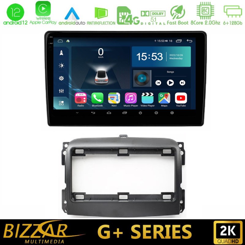 Bizzar G+ Series Fiat 500L 8core Android14 6+128GB Navigation Multimedia Tablet 10" Bizzar G+ Series Fiat 500L 8core Android14 6+128GB Navigation Multimedia Tablet 10"