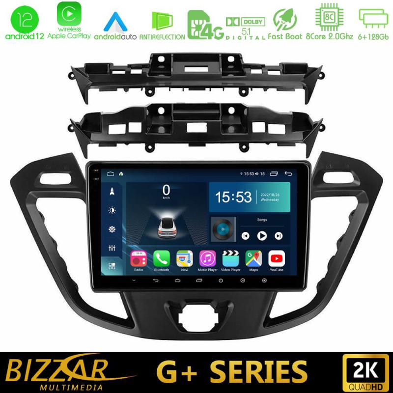 Bizzar G+ Series Ford Transit Custom/Tourneo Custom 8core Android14 6+128GB Navigation Multimedia Tablet 9" Bizzar G+ Series Ford Transit Custom/Tourneo Custom 8core Android14 6+128GB Navigation Multimedia Tablet 9"