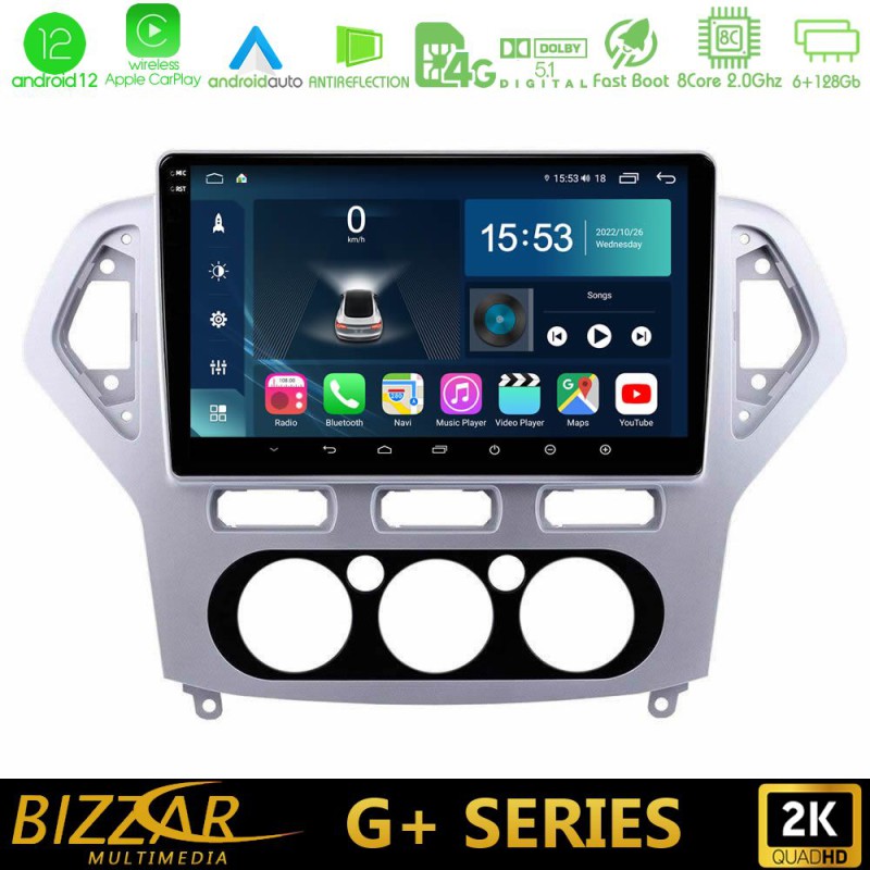 Bizzar G+ Series Ford Mondeo 2007-2010 Manual A/C 8core Android14 6+128GB Navigation Multimedia Tablet 10" Bizzar G+ Series Ford Mondeo 2007-2010 Manual A/C 8core Android14 6+128GB Navigation Multimedia Tablet 10"