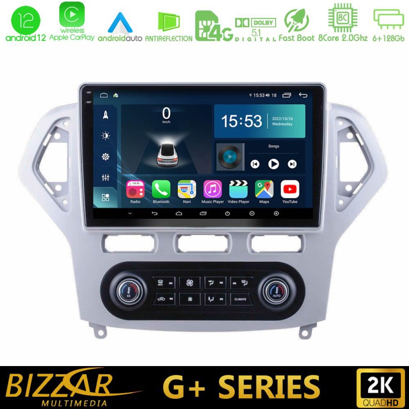 Bizzar G+ Series Ford Mondeo 2007-2011 (Auto A/C) 8Core Android14 6+128GB Navigation Multimedia Tablet 10" Bizzar G+ Series Ford Mondeo 2007-2011 (Auto A/C) 8Core Android14 6+128GB Navigation Multimedia Tablet 10"
