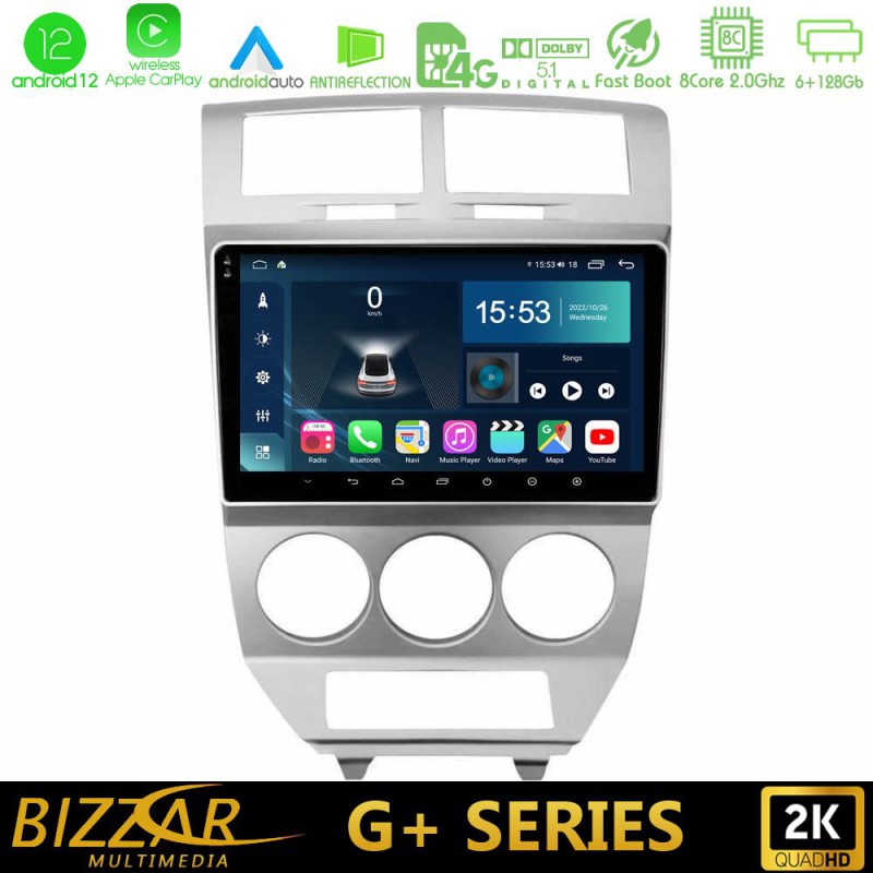 Bizzar G+ Series Dodge Caliber 2006-2011 8core Android14 6+128GB Navigation Multimedia Tablet 10"