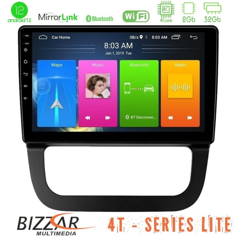 Bizzar 4T Series VW Jetta 4Core Android12 2+32GB Navigation Multimedia Tablet 10