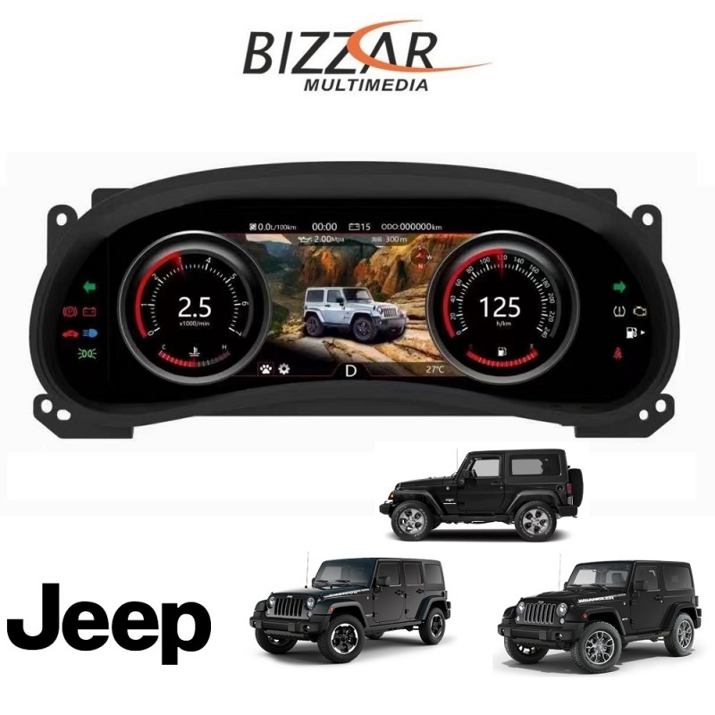 Jeep Wrangler JK 2011-2017 Digital LCD Instrument Cluster 12,3