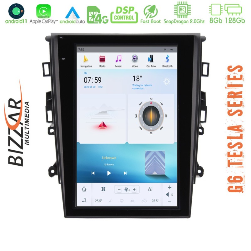 Bizzar Ford Mondeo 2014-2018 Android 11 (8+128GB) Tesla Multimedia Station 12,1" Bizzar Ford Mondeo 2014-2018 Android 11 (8+128GB) Tesla Multimedia Station 12,1"