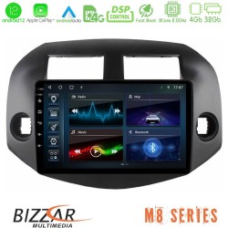 Bizzar M8 Series Toyota Rav4 2006-2012 8core Android13 4+32GB Navigation Multimedia Tablet 10