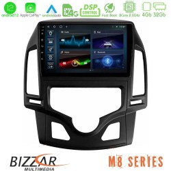 Bizzar M8 Series Hyundai i30 2007-2012 Auto A/C 8core Android13 4+32GB Navigation Multimedia Tablet 9