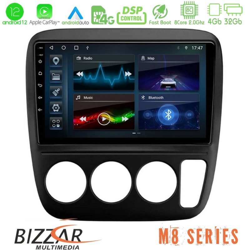Bizzar M8 Series Honda CRV 1997-2001 8core Android13 4+32GB Navigation Multimedia Tablet 9