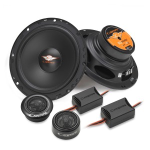 Cadence IQ Series IQ65KGE 2-Way Component Kit Car Audio Speakers | 60W RMS, 150W Peak Power