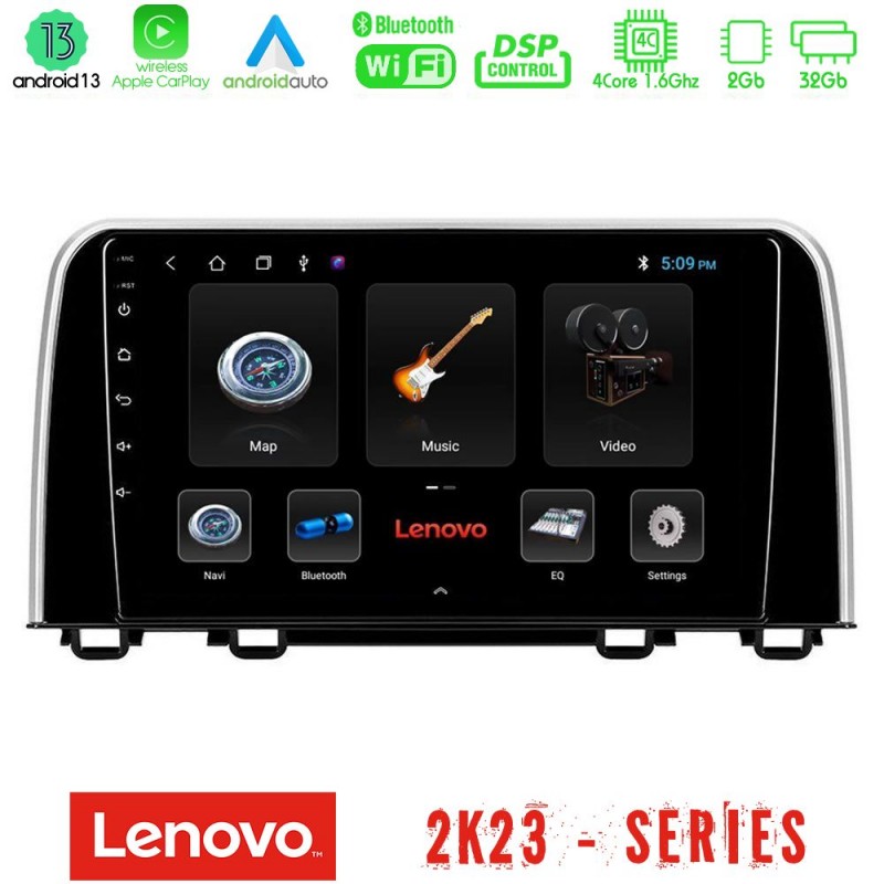 Lenovo Car Pad Honda CR-V 2019-&gt; 4Core Android 13 2+32GB Navigation Multimedia Tablet 10
