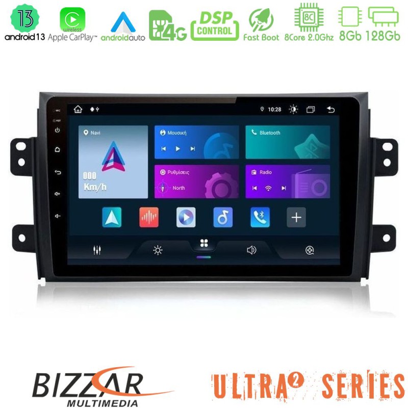 Bizzar Ultra Series Suzuki SX4 2006-2014 Fiat Sedici 2006-2014 8core Android13 8+128GB Navigation Multimedia Tablet 9" Bizzar Ultra Series Suzuki SX4 2006-2014 Fiat Sedici 2006-2014 8core Android13 8+128GB Navigation Multimedia Tablet 9"