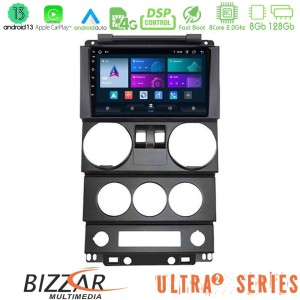 Bizzar Ultra Series Jeep Wrangler 2Door 2008-2010 8core Android13 8+128GB Navigation Multimedia Tablet 9" Bizzar Ultra Series Jeep Wrangler 2Door 2008-2010 8core Android13 8+128GB Navigation Multimedia Tablet 9"