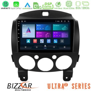 Bizzar Ultra Series Mazda 2 2008-2014 8core Android13 8+128GB Navigation Multimedia Tablet 9" Bizzar Ultra Series Mazda 2 2008-2014 8core Android13 8+128GB Navigation Multimedia Tablet 9"