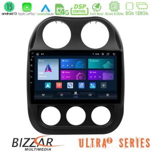 Bizzar Ultra Series Jeep Compass 2010-2016 8core Android13 8+128GB Navigation Multimedia Tablet 10" Bizzar Ultra Series Jeep Compass 2010-2016 8core Android13 8+128GB Navigation Multimedia Tablet 10"