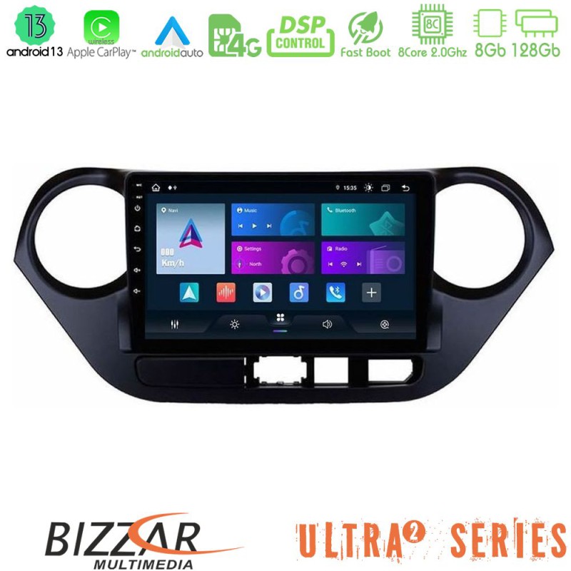 Bizzar Ultra Series Hyundai i10 2014-2020 8core Android13 8+128GB Navigation Multimedia Tablet 9"