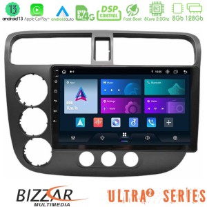 Bizzar Ultra Series Honda Civic 2001-2005 8core Android13 8+128GB Navigation Multimedia Tablet 9" Bizzar Ultra Series Honda Civic 2001-2005 8core Android13 8+128GB Navigation Multimedia Tablet 9"