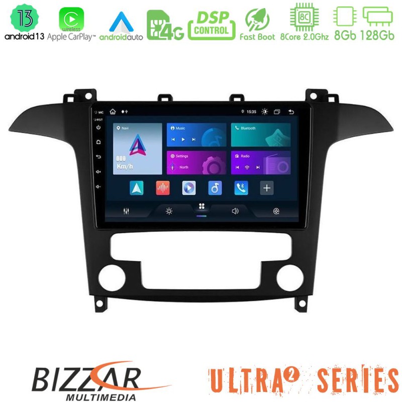 Bizzar Ultra Series Ford S-Max 2006-2012 8core Android13 8+128GB Navigation Multimedia Tablet 9" Bizzar Ultra Series Ford S-Max 2006-2012 8core Android13 8+128GB Navigation Multimedia Tablet 9"