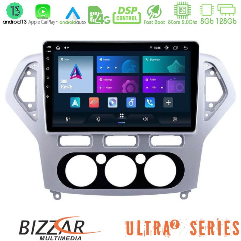 Bizzar Ultra Series Ford Mondeo 2007-2010 Manual A/C 8core Android13 8+128GB Navigation Multimedia Tablet 10" Bizzar Ultra Series Ford Mondeo 2007-2010 Manual A/C 8core Android13 8+128GB Navigation Multimedia Tablet 10"