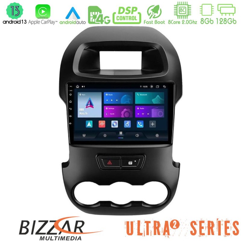 Bizzar Ultra Series Ford Ranger 2012-2016 8core Android13 8+128GB Navigation Multimedia Tablet 9" Bizzar Ultra Series Ford Ranger 2012-2016 8core Android13 8+128GB Navigation Multimedia Tablet 9"