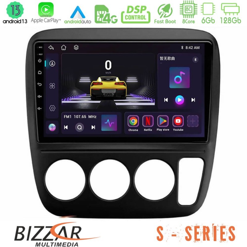 Bizzar S Series Honda CRV 1997-2001 8core Android13 6+128GB Navigation Multimedia Tablet 9