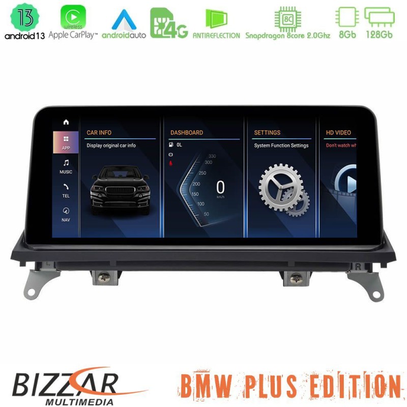 Bizzar Plus Edition BMW X5 & X6 2010-2013 (CIC) Android13 8Core (8+128GB) Navigation Multimedia 10.25" HD Anti-reflection Bizzar Plus Edition BMW X5 & X6 2010-2013 (CIC) Android13 8Core (8+128GB) Navigation Multimedia 10.25" HD Anti-reflection