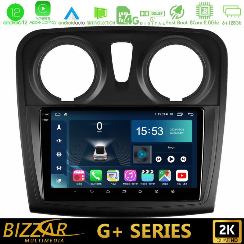 Bizzar G+ Series Dacia Dokker 2014-2021 8core Android14 6+128GB Navigation Multimedia Tablet 9" Bizzar G+ Series Dacia Dokker 2014-2021 8core Android14 6+128GB Navigation Multimedia Tablet 9"
