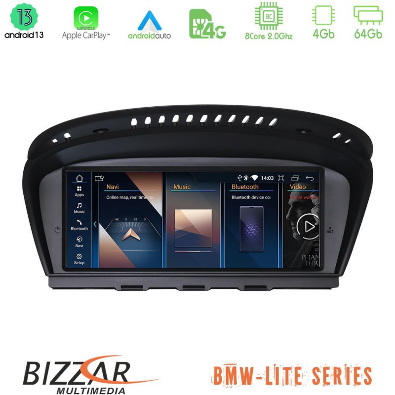 Bizzar Lite Series BMW 3er/5er E90/E92/E60 CIC Android13 8Core (4+64GB) Navigation Multimedia 8.8" HD Bizzar Lite Series BMW 3er/5er E90/E92/E60 CIC Android13 8Core (4+64GB) Navigation Multimedia 8.8" HD