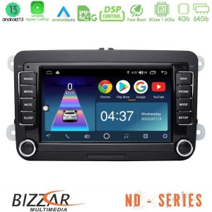 Bizzar ND Series OEM VW Group 8core Android13 4+64GB Navigation Multimedia Deckless 7" με Carplay/AndroidAuto